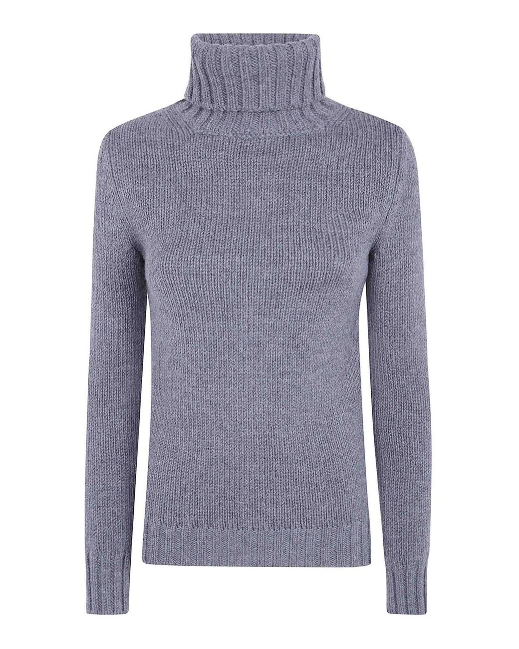 Base London Blue Turtle Neck Sweater