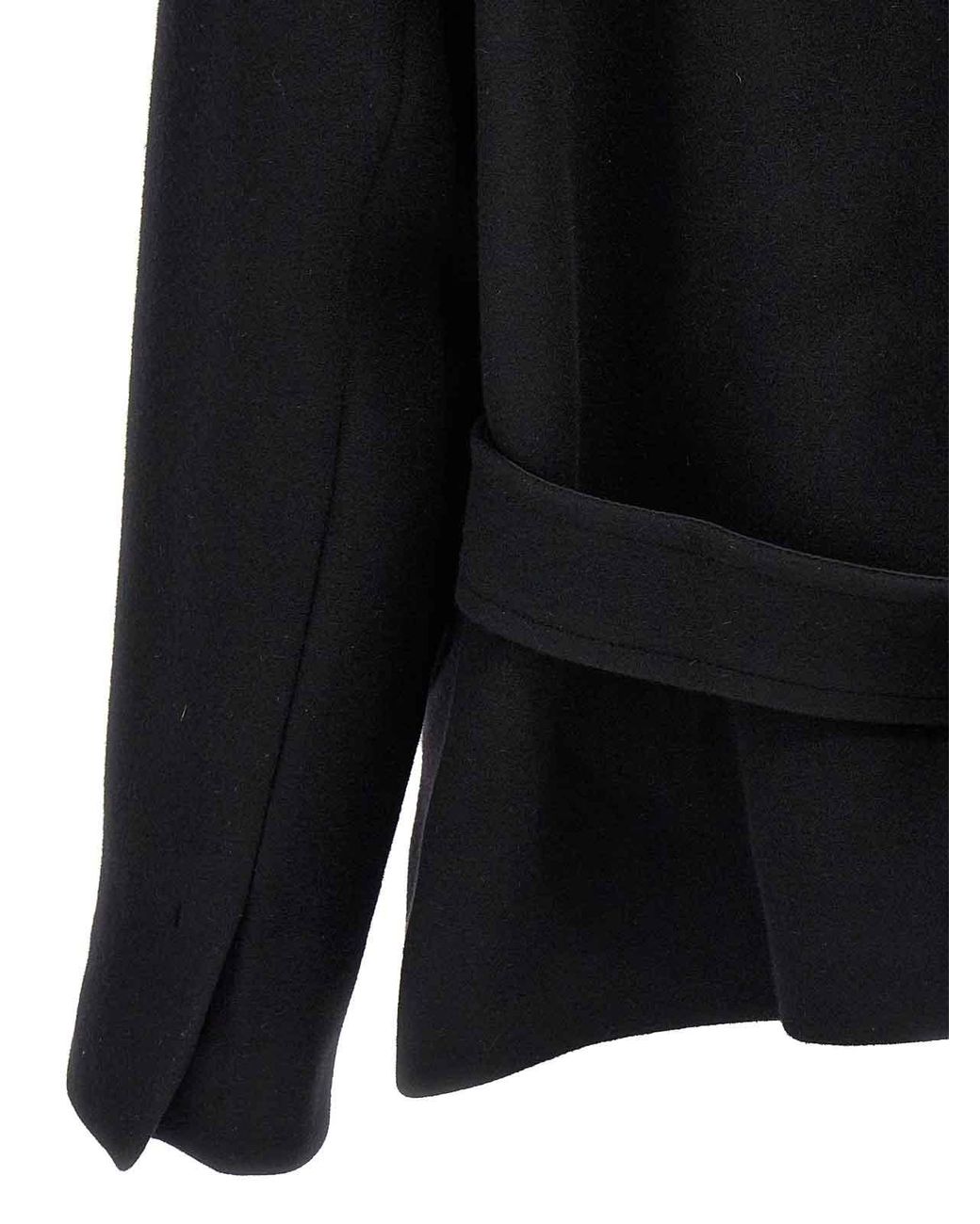 Jacquemus Black Le Caban Caruso' Coat