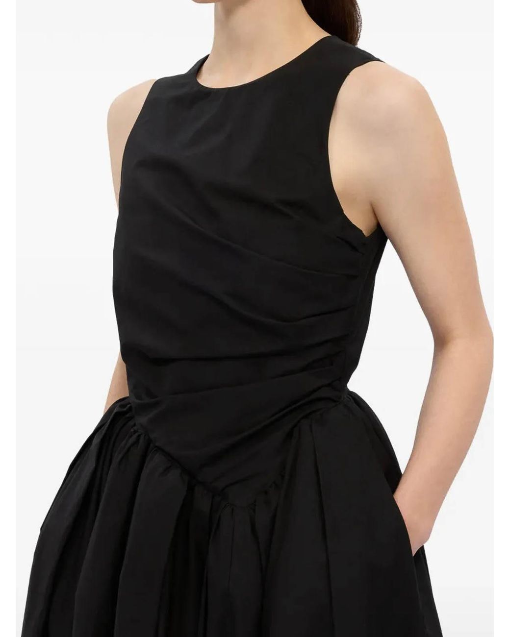 MSGM Black Midi Dress