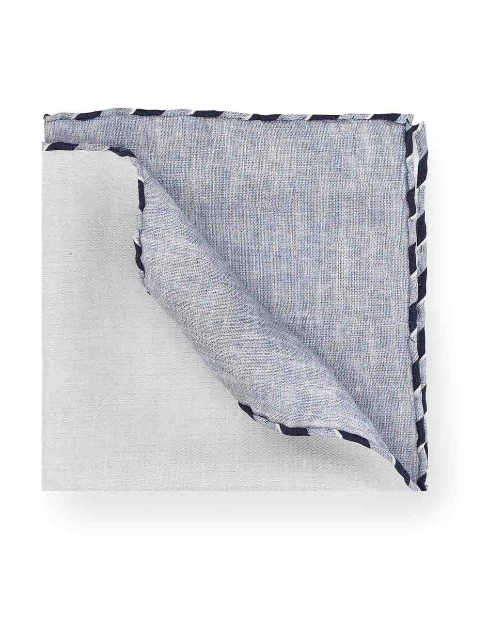 Brunello Cucinelli Blue Silk Clutch Bag for men