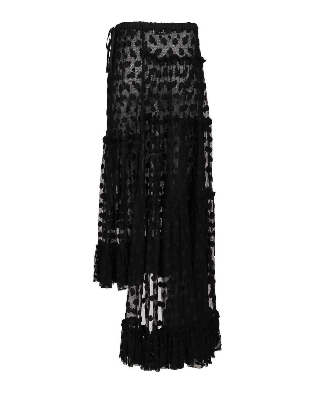 Dries Van Noten Black Sunia Long Skirt