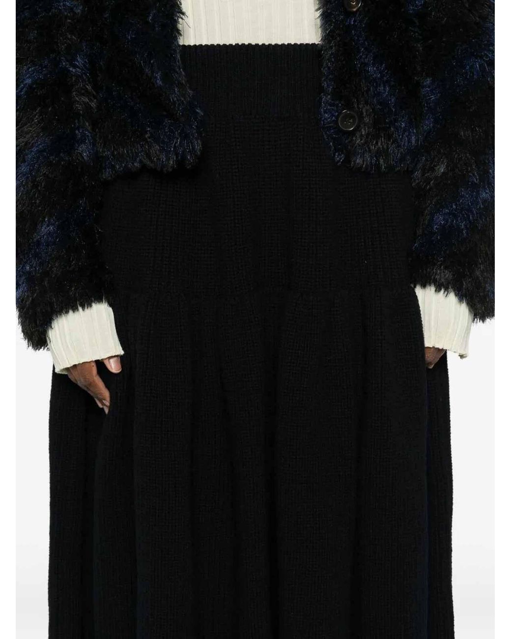 Dries Van Noten Black Telma 2707 Skirt