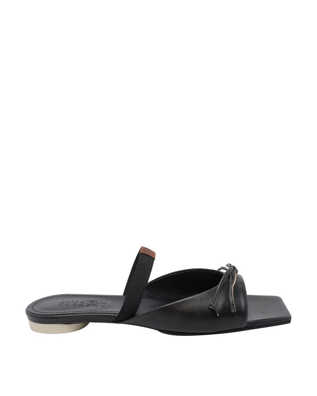 MM6 by Maison Margiela Black Slingback Sandals