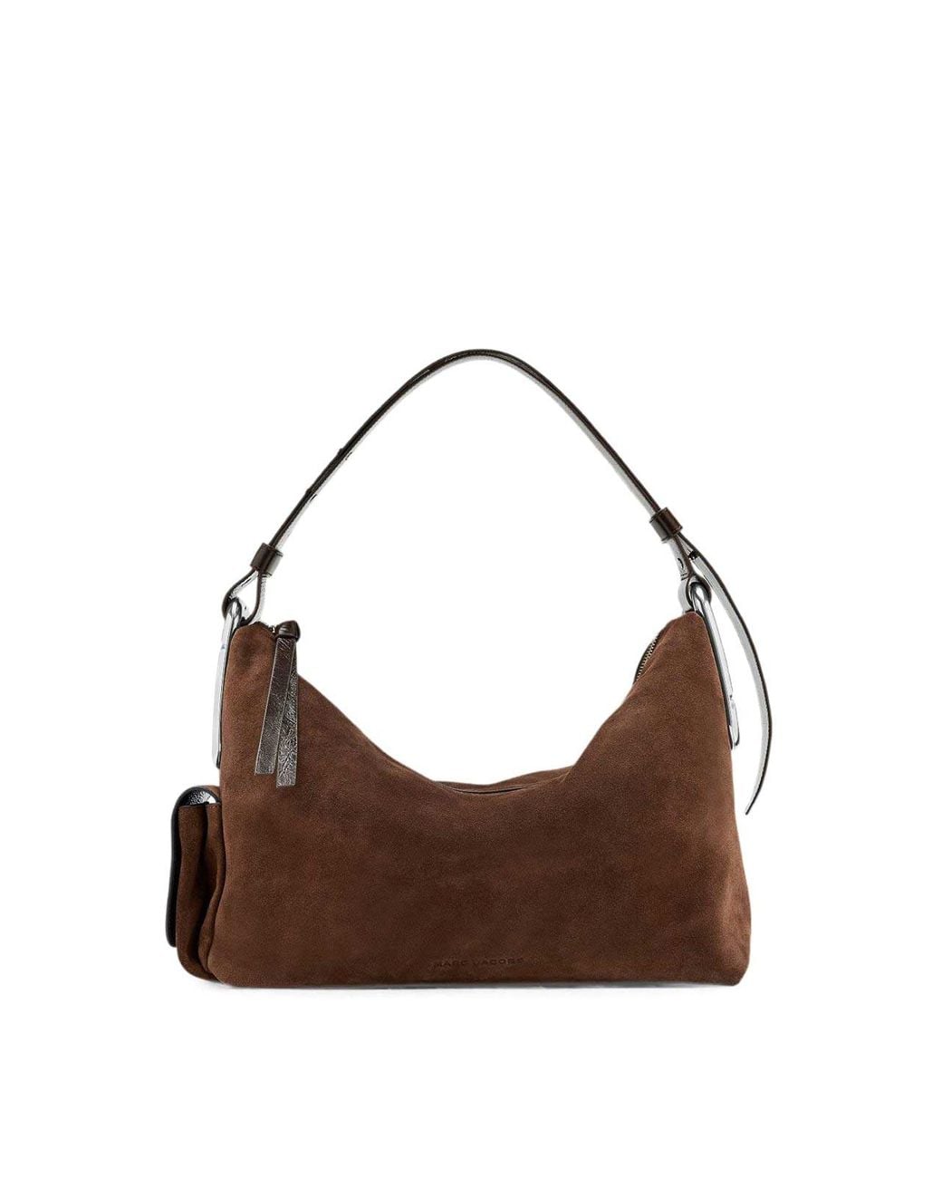 Marc Jacobs Brown Dark Leather And Suede Shoulder Bag