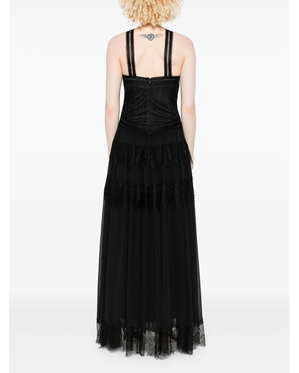 ERMANNO FIRENZE Black Midi Dress