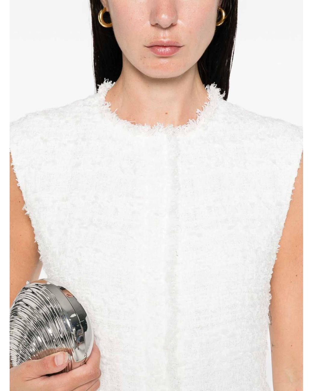 IRO White Sannai Mini Dress