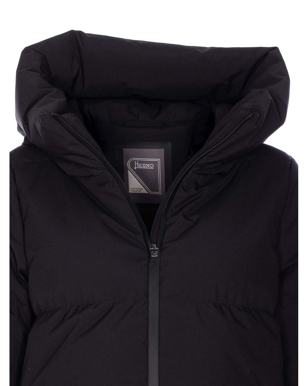 Herno Blue Padded Puffer Jacket With Hood
