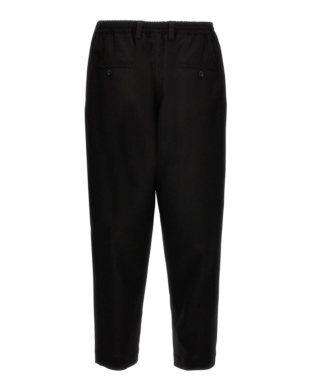 Marni Black Tropical Wool Crop Pants for men