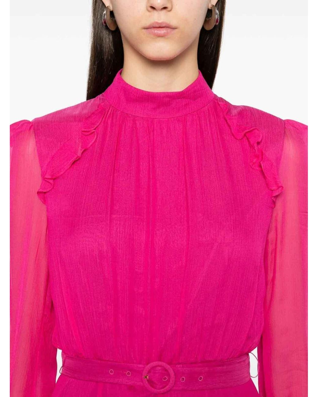 Maxi Robe Saloni en coloris Pink