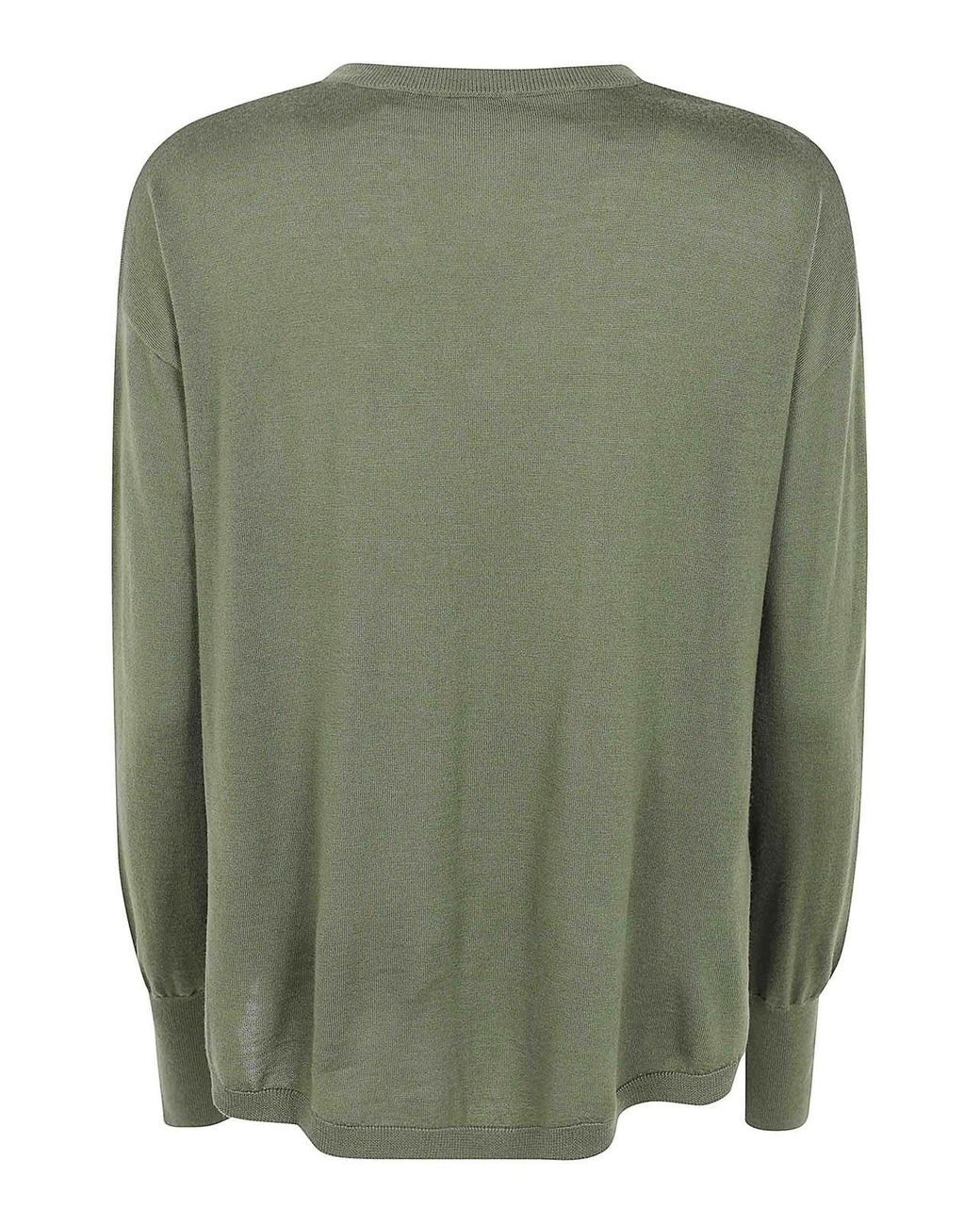 Aspesi Green V Neck Sweater