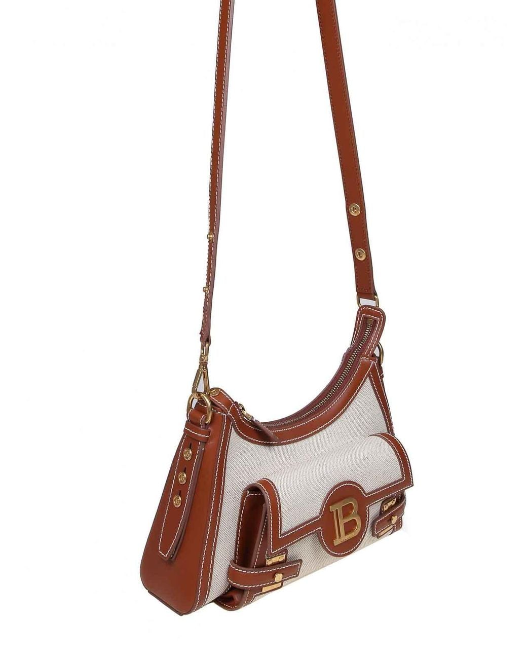 Balmain White B-Buzz Hobo