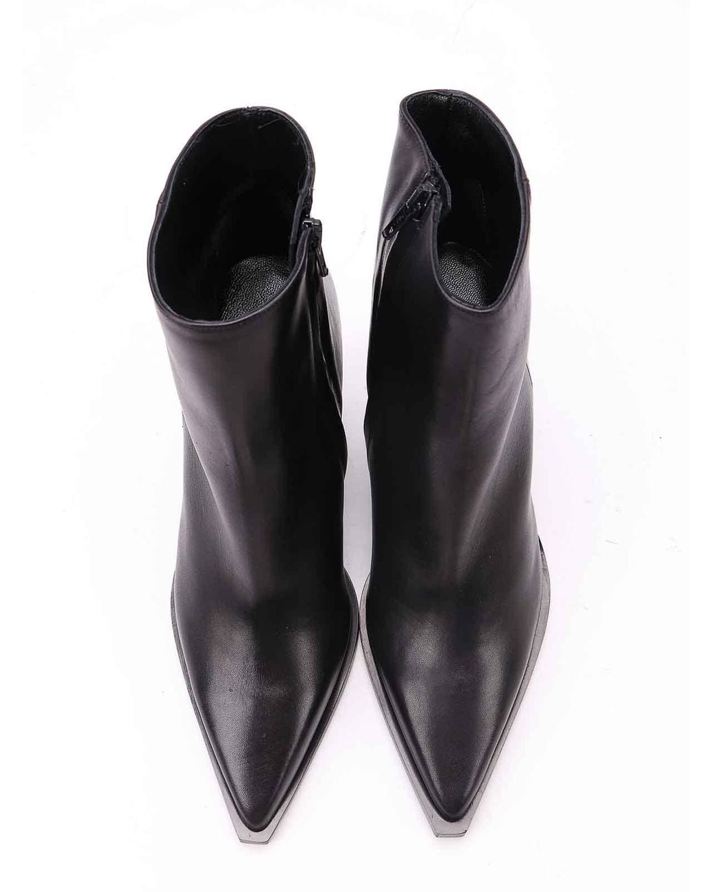 Albano Black Leather Boots