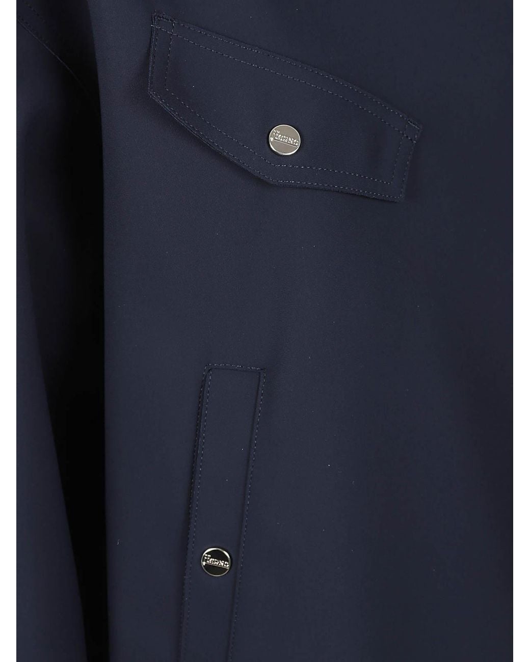 Herno Blue Tech Fabric Jacket