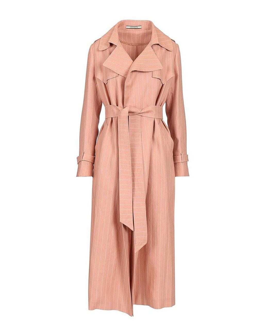 Tagliatore Pink Carola Long Trench Coat