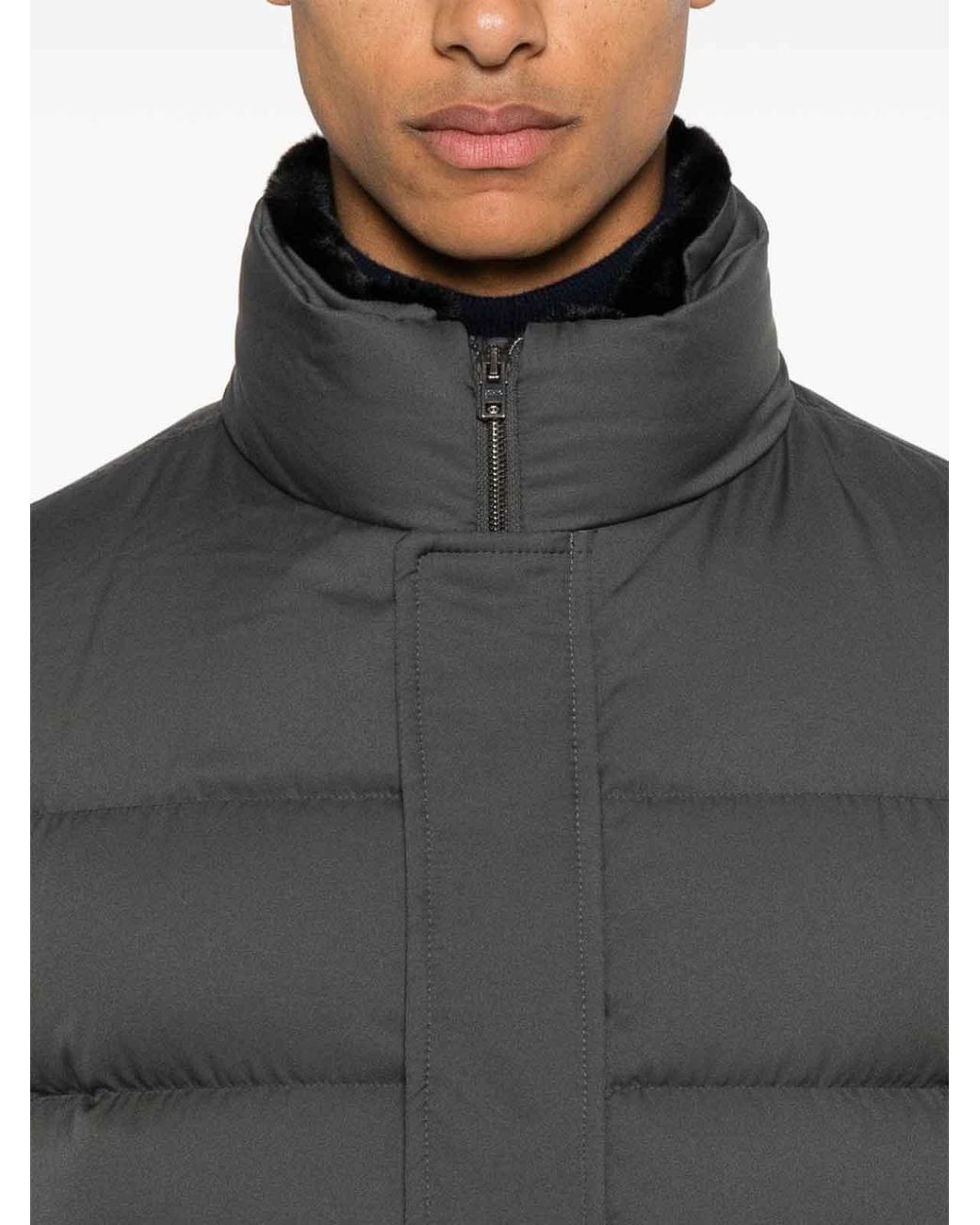Herno Gray Down Jackets for men