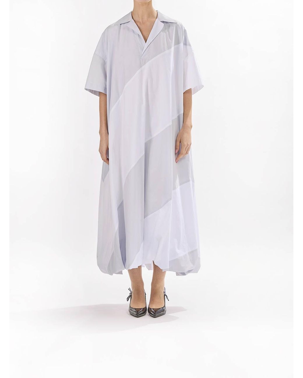 Sunnei White Puffy Polo Dress