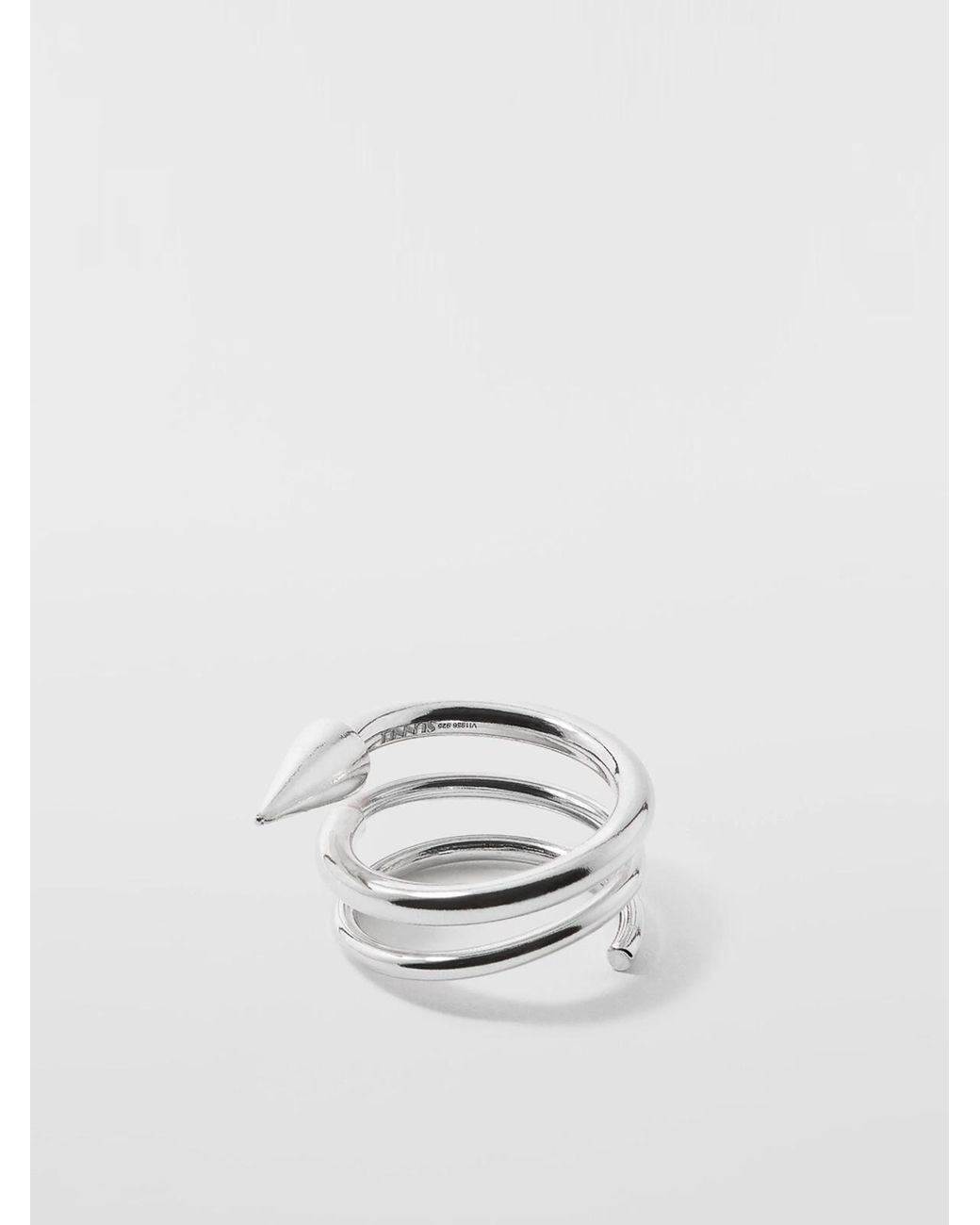 Sunnei White Spiral Ear Ring