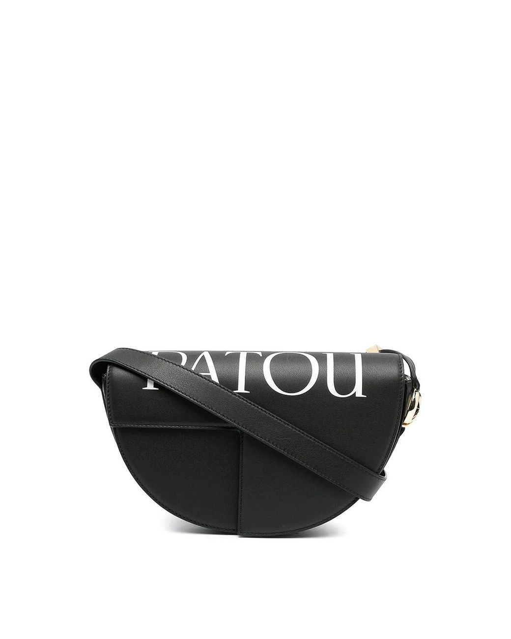 Patou Black Le Leather Shoulder Bag