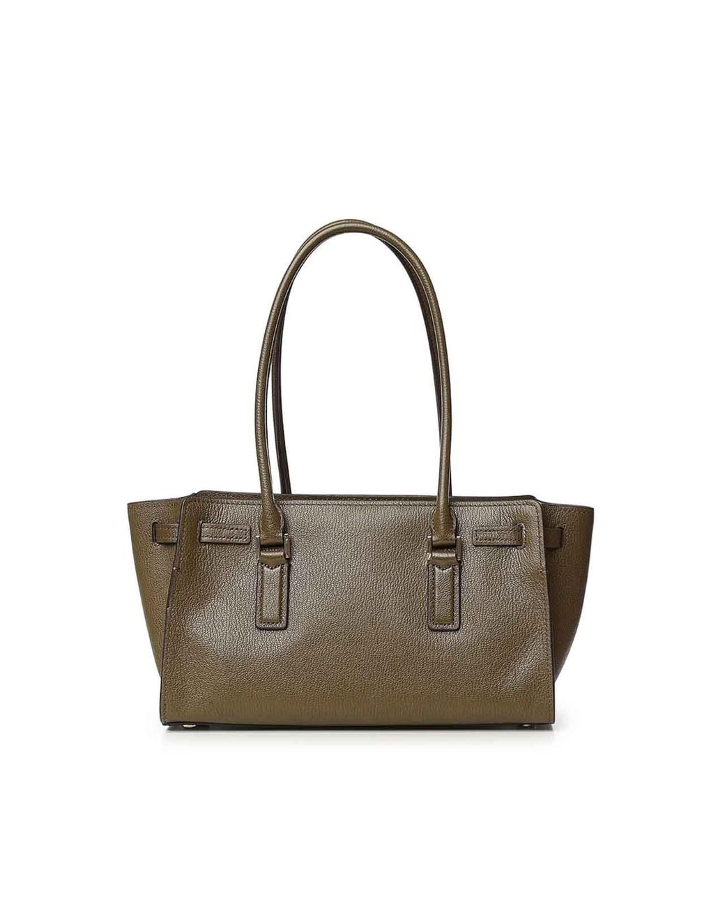 MICHAEL Michael Kors Gray Hamilton Moderne Small Leather Bag