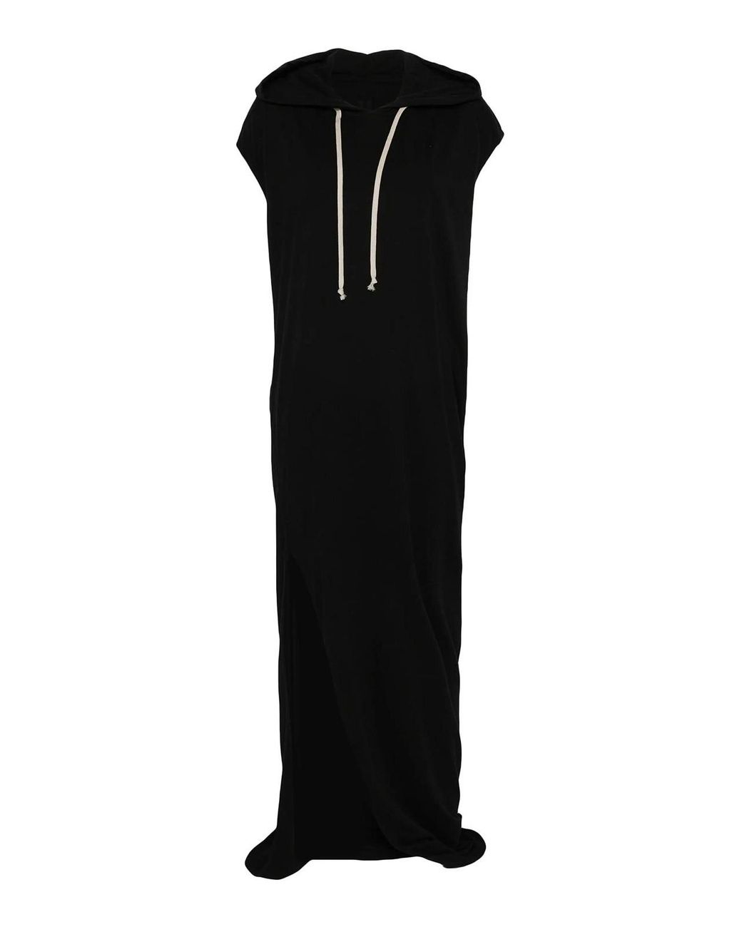 Rick Owens Black Hooded Maxi Dress