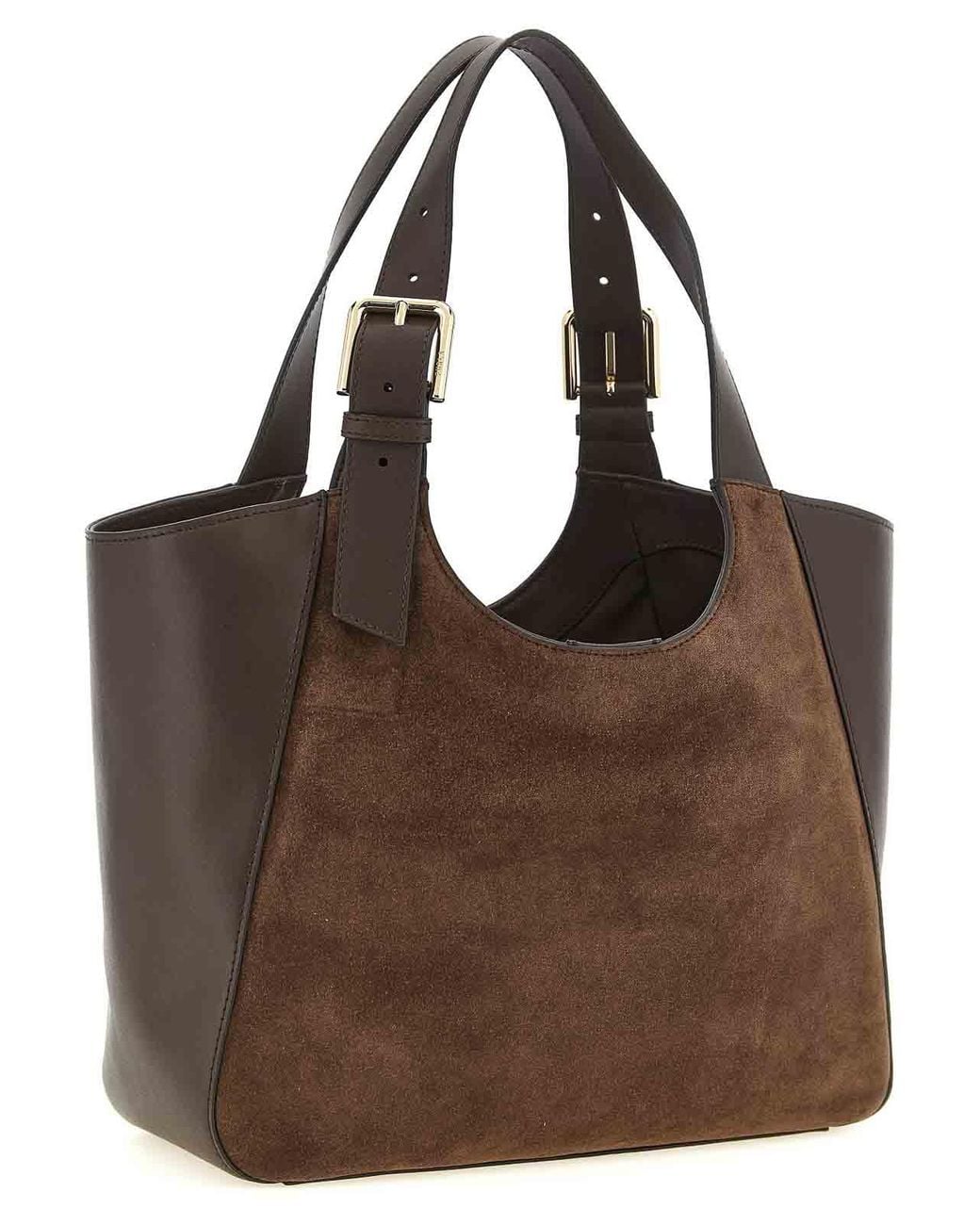 Furla Brown Dora M' Shopping Bag