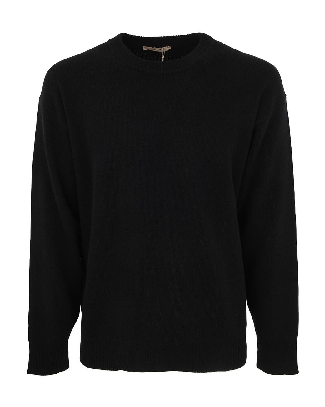 Nuur Black Crew Neck Sweater for men