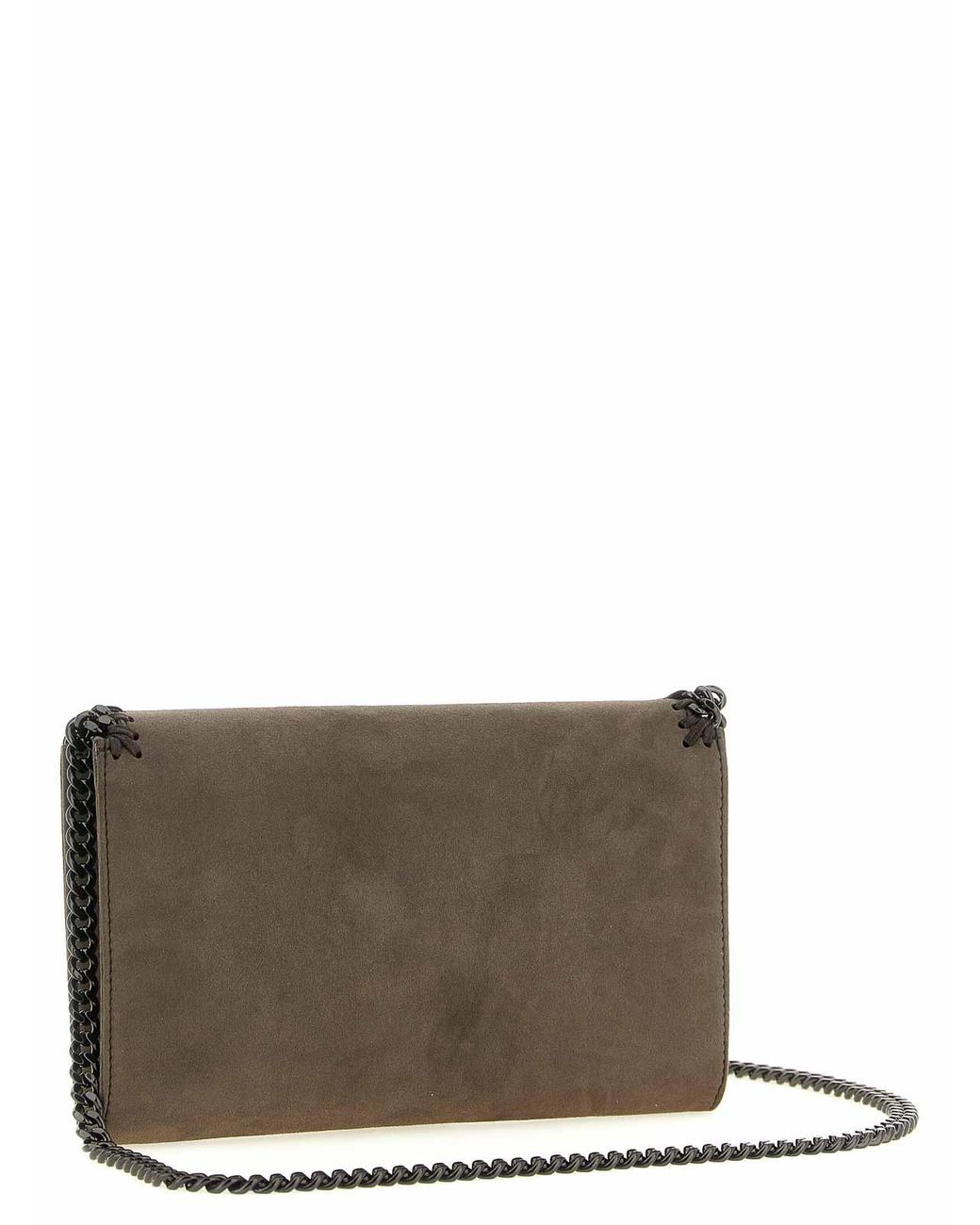 Stella McCartney Gray Falabella' Wallet On Chain
