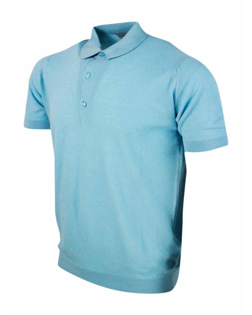 John Smedley Blue T-Shirt for men