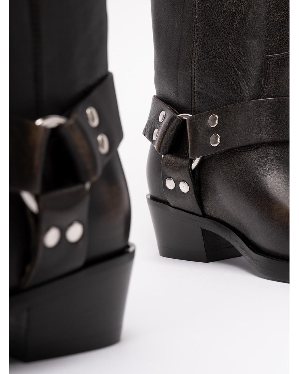 Paris Texas Black Roxy Leather Boots