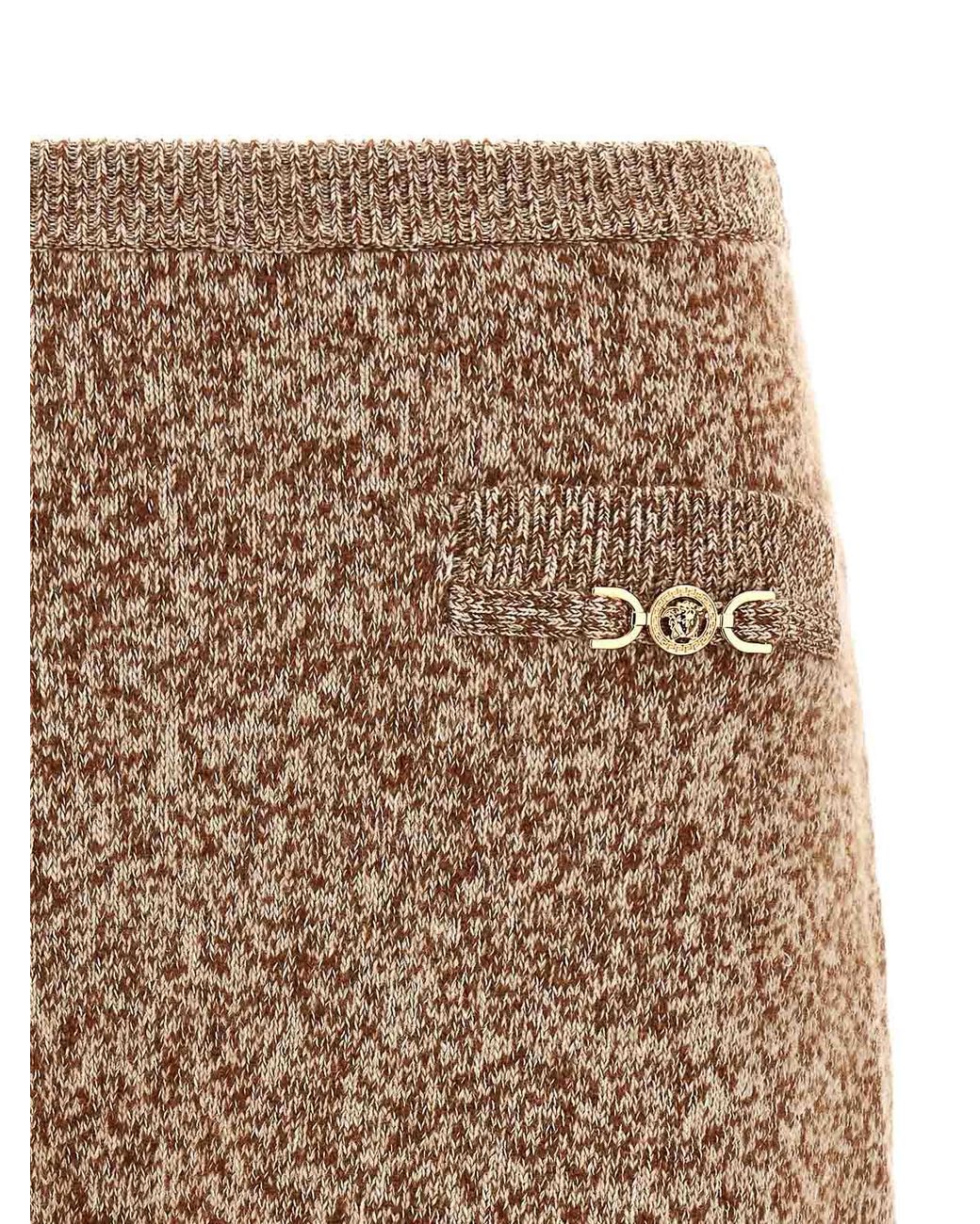 Jupe Midi Versace en coloris Brown