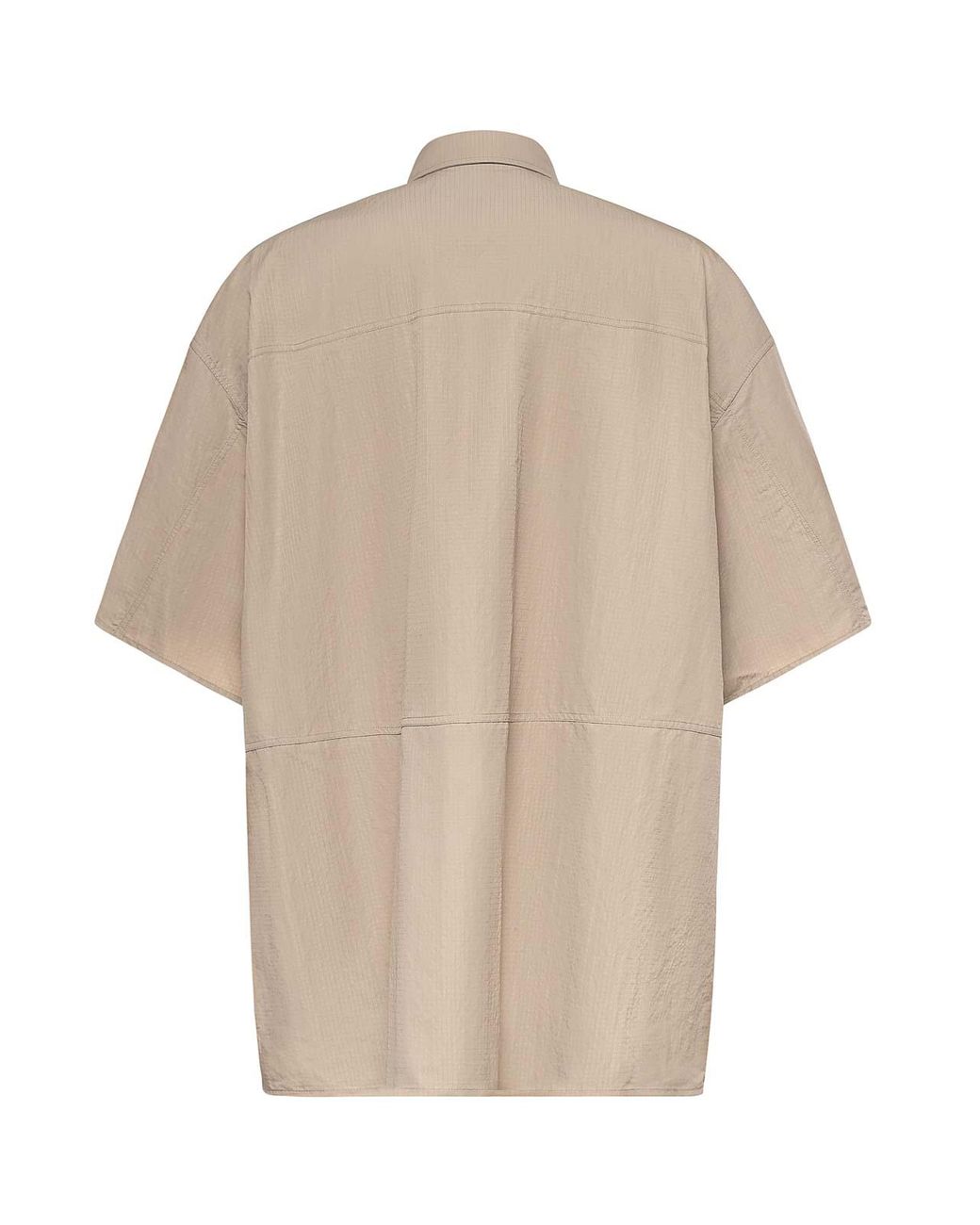 Balenciaga Natural Nylon Shirt With Logo for men