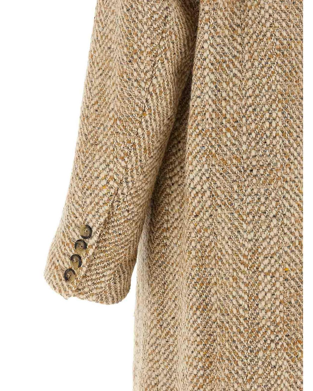 Abrigo Midi Isabel Marant de color Natural