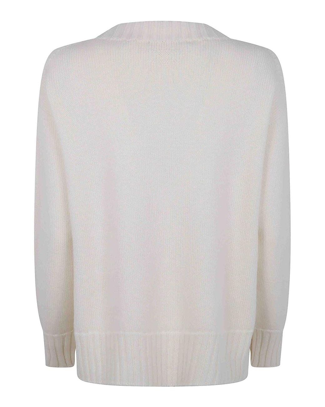 Suéter Cuello Redondo Drumohr de color White