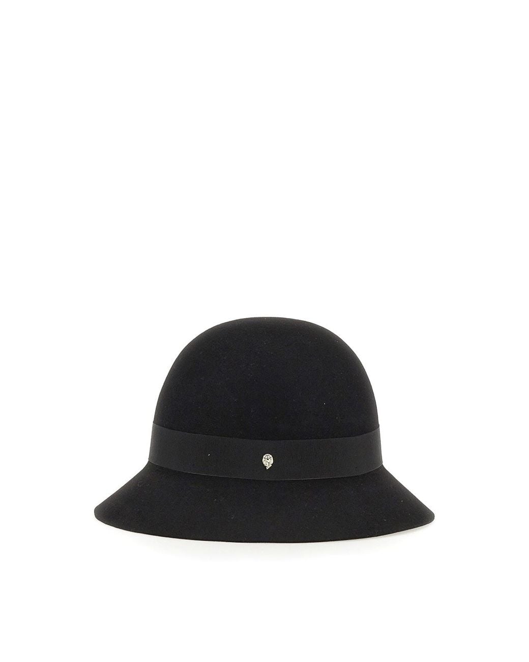Helen Kaminski Black Cloche Etta Cap