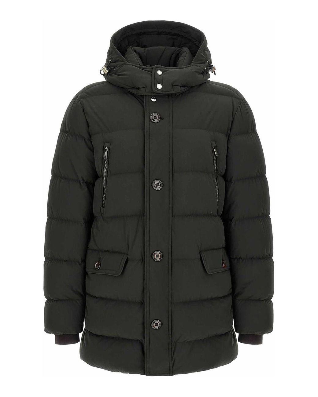Moorer Black Gorner-Kn' Down Jacket for men