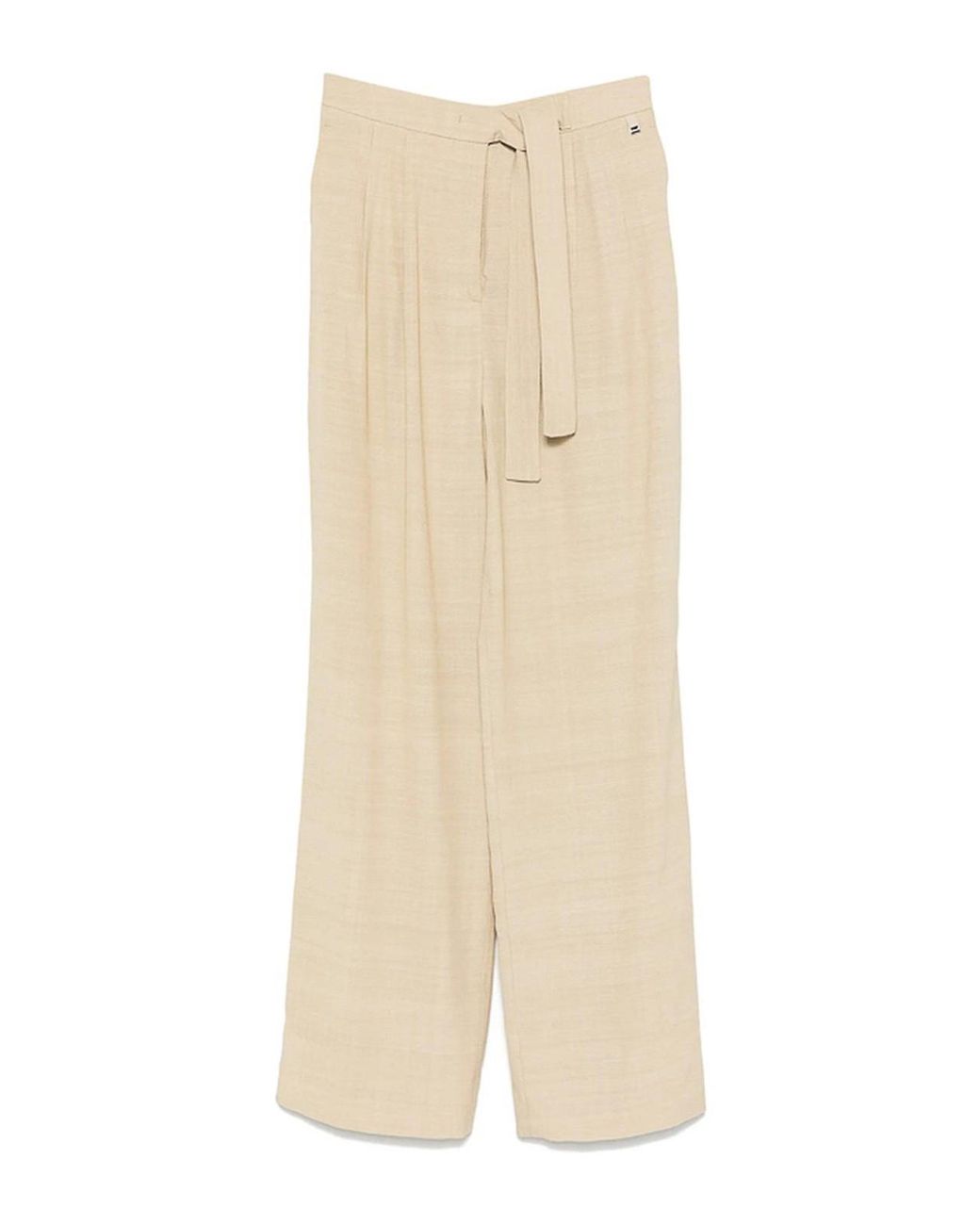 Herno Natural Casual Trousers With Belt