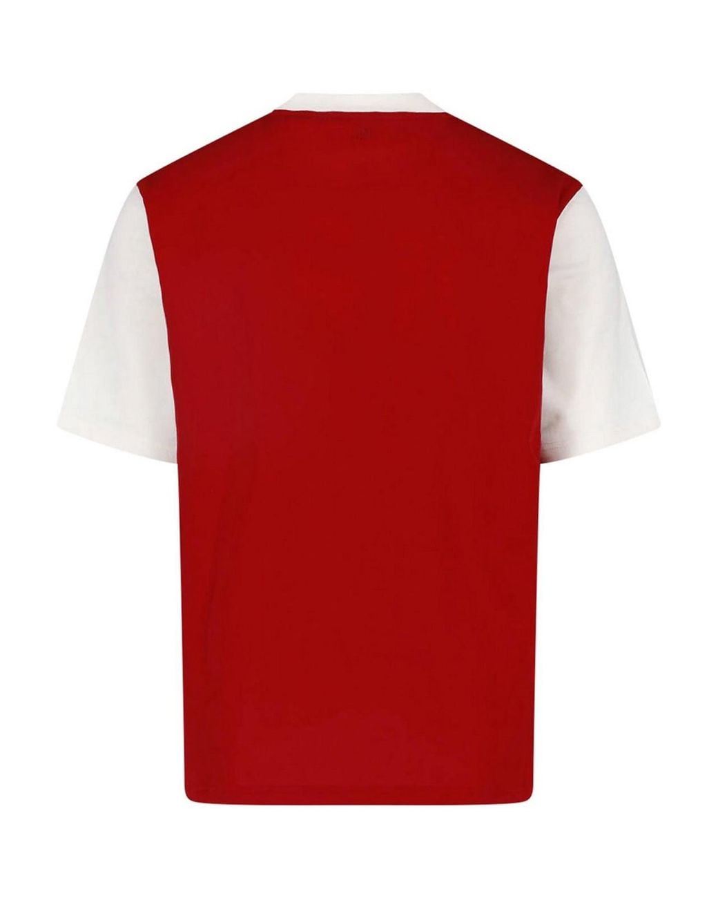AMI Red Printed Logo T-Shirt for men