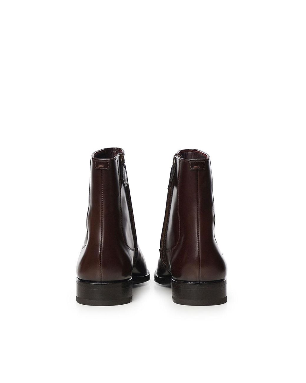 Lardini Brown Leather Ankle Boot for men