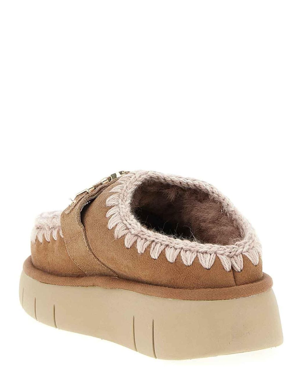 Mules Mou en coloris Brown