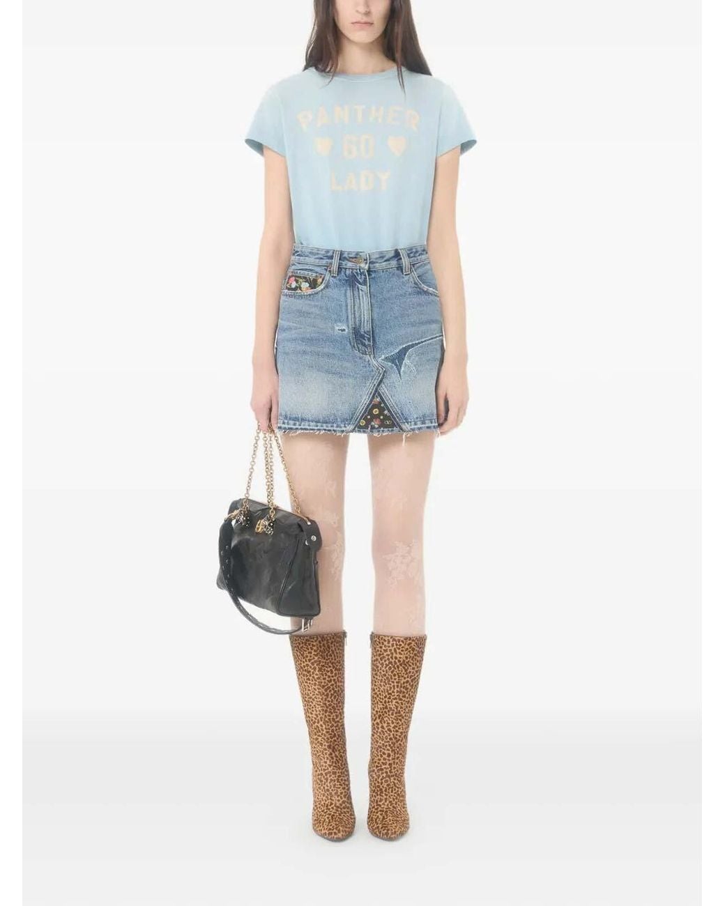 Valentino Blue Pattern T-Shirt