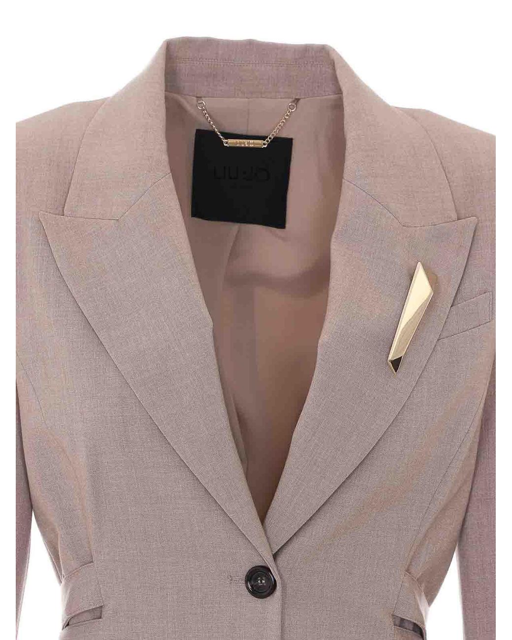 Blazer Liu Jo de color Natural
