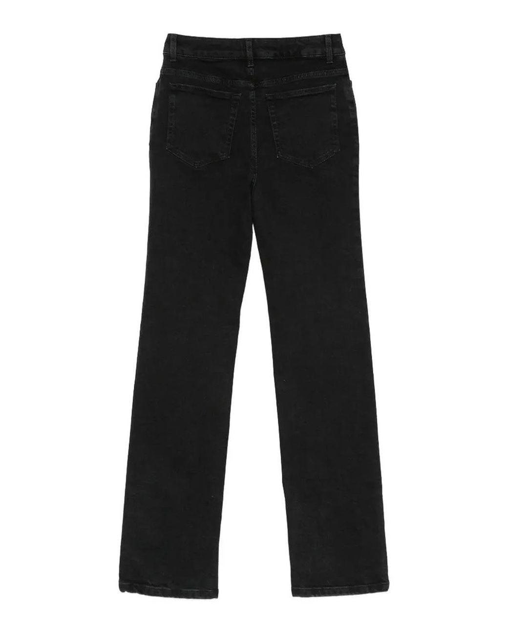Rohe Black High-Rise Straight Denim