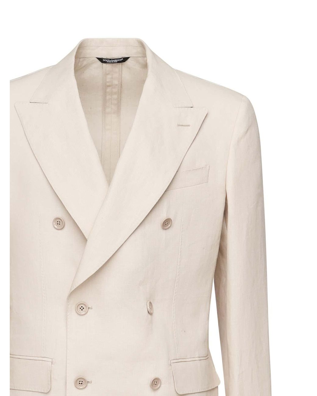 Dolce & Gabbana Natural Double-Breasted Jacket for men