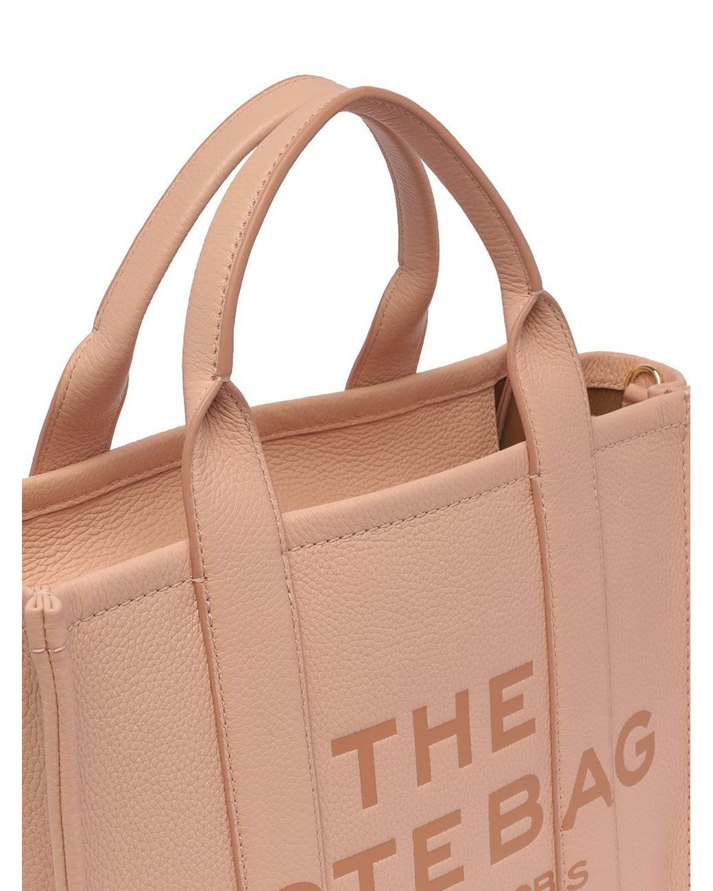 Marc Jacobs Pink Elegant Medium Leather Tote With Versatile Strap Options
