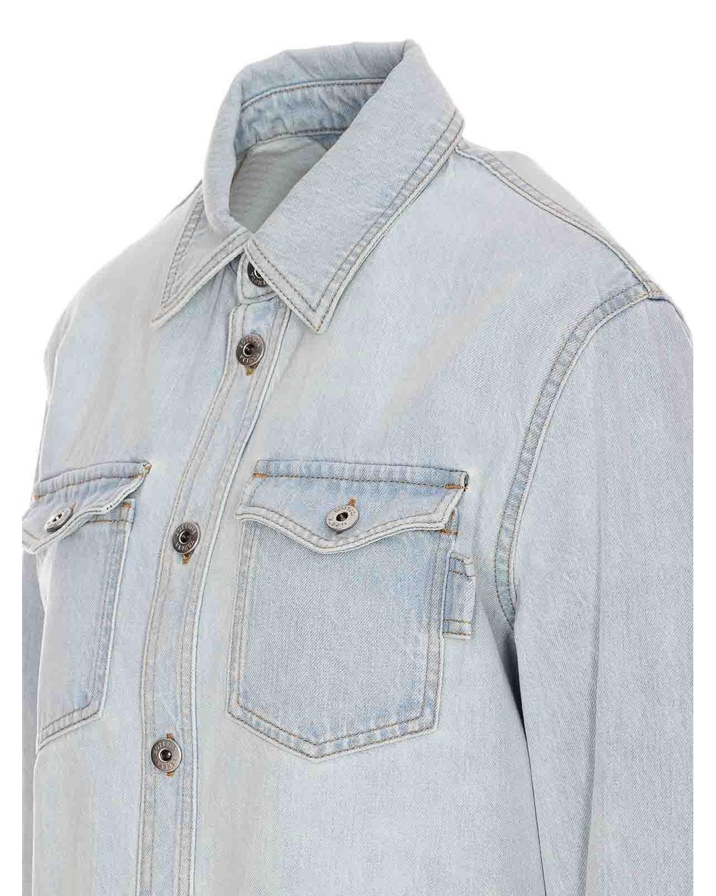 Bottega Veneta Blue Denim Shirt
