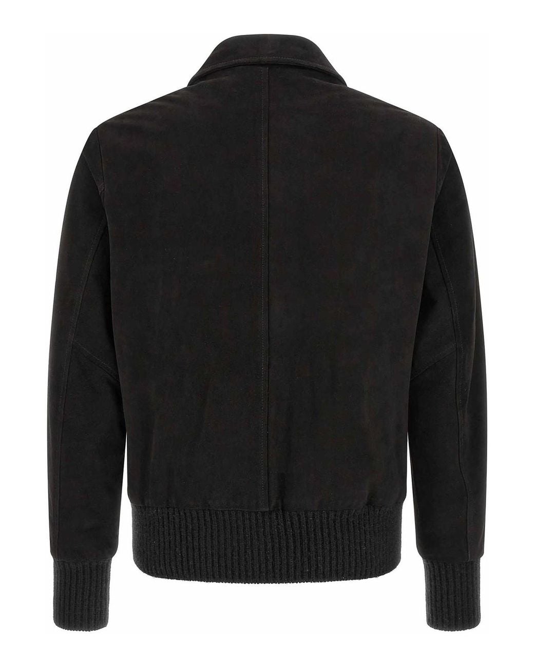 Giorgio Brato Black Aviator Jacket for men