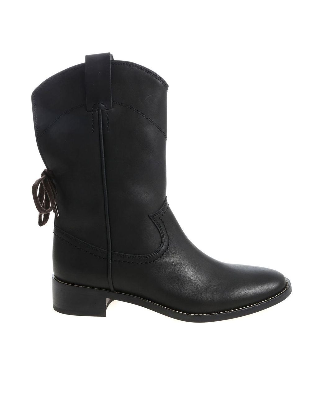 See By Chloé Black Annika Ankle Boots