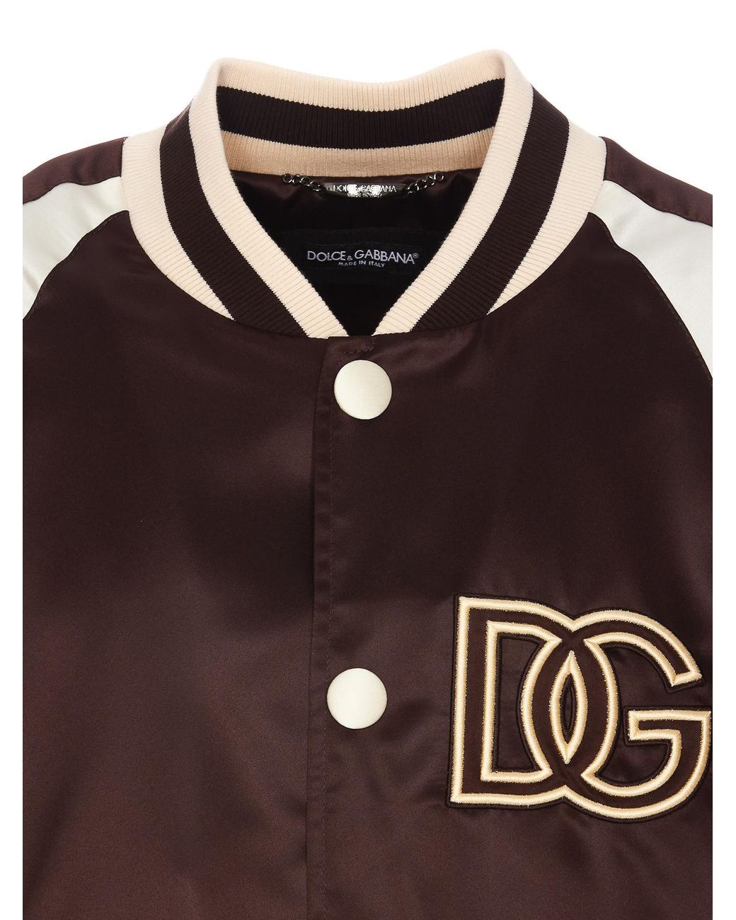 Dolce & Gabbana Brown Dg Patch Jacket for men