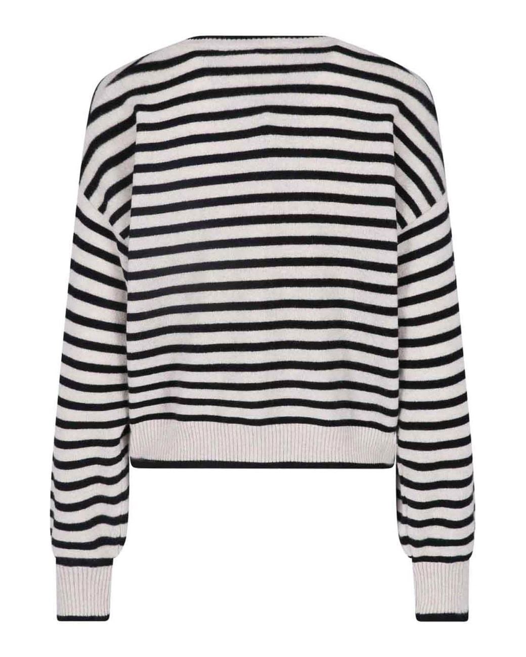 Lisa Yang Black Striped Cashmere Cardigan