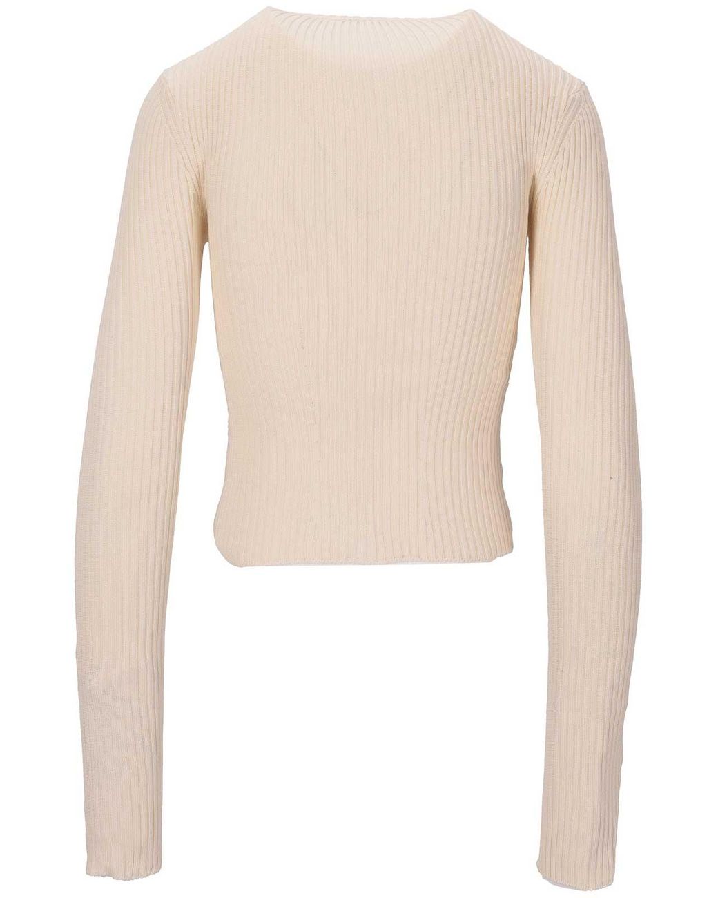 Ann Demeulemeester White Terna Wool Zipped Cardigan